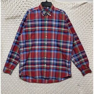 Polo Ralph Lauren Dress Shirt Mens Sz L Tall Button Down Colorful Crayola Cotton